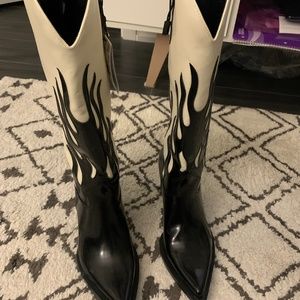 Zara Flame cow boy boot